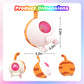Stress Buster Stress Reliever for Kids/mature-themed Plushie Pinch Decompression Vent Ball Soft Beads -Squeeze Squishy Ball with Plushie Cover(Ginger Cat)