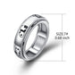 Hoohwe Spinner Rings For Anxiety,S925 Sterling Silver Fidget Anxiety Worry Relieving Boredom Adhd Autism Band Rings (2-Panda Rin