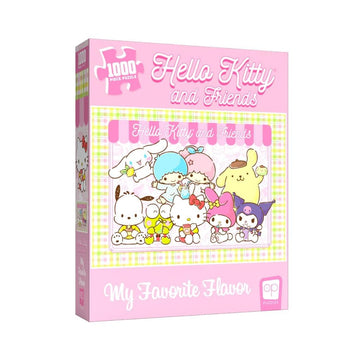 Hello Kitty® And Friends My Favorite Flavor 1000 Piece Jigsaw Puzzle | Collectible Puzzle Artwork Featuring Hello Kitty, Cinnamoroll, Keroppi | Officially-Licensed Hello Kitty Puzzle & Merchandise