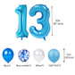 13Th Birthday Decorations Blue For Boys, Omg Ur A Teenager Happy 13Th Birthday Banner Blue Number 13 Star Foil Balloons With Blu
