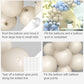Tuparka 102 Pcs Sand White Balloons Garland Arch Kit White Sand Balloon Different Sizes 5 10 12 18 Inch Matte Sand White Party Balloons For Birthday Bride Baby Shower Wedding Party Decorations