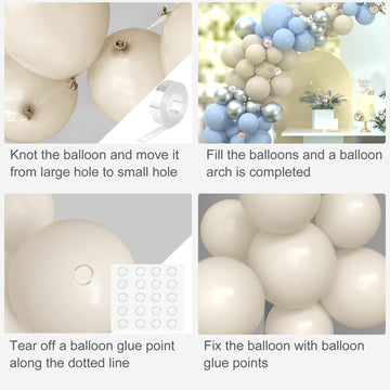 Tuparka 102 Pcs Sand White Balloons Garland Arch Kit White Sand Balloon Different Sizes 5 10 12 18 Inch Matte Sand White Party Balloons For Birthday Bride Baby Shower Wedding Party Decorations