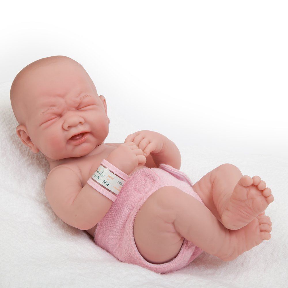 Jc Toys, La Newborn First Tear | Anatomically Correct Real Girl Baby Doll | 14'' All-Vinyl | Includes Hospital Blanket, Bracelet
