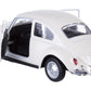 Berry President 1967 Classic Beetle Bug Vintage 1/32 Scale Diecast Metal Pull Back Car Model Toy for Gift/Kids (Beige)