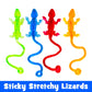 Lovestown 32Pcs Colorful Sticky Lizards, Stretchy Rubbery Sticky Lizards Stretchy Sticky Toys For Kids Party Favors Goodie Bag S