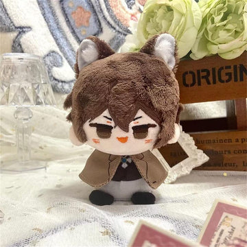 Kila Mila Anime Plush Doll Dazai Osamu Nakahara Chuuya Edogawa Rampo Mini Pendant Keychain Cute Toy Kids Gift(Dazai Osamu)
