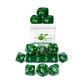 R4I Dice W/Arch'D4: Opaque - Dark Green W/White (15)