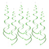 AimtoHome Party Swirl Decorations, Hanging Swirl for Ceiling Decorations, Green, Pack of 30