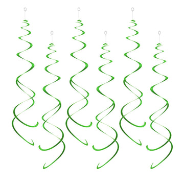 AimtoHome Party Swirl Decorations, Hanging Swirl for Ceiling Decorations, Green, Pack of 30