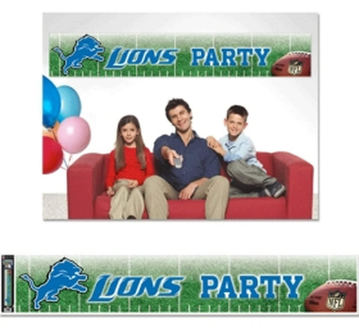 Wincraft NFL Detroit Lions WCR48833011 Party Banner, 12 x 65