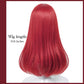Kids Sally Wig Long Straight Kids Red Wig, 23.6'' Red Sally Wig For Kids Girls Toddler, Sally Costume Wig Synthetic Fiber Hair F