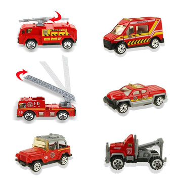 Jenilily Fire Engine Trucks Toys For Boys Rescue Vehicle Car Set Children Kids Mini Firetrucks Ambulance Toys For Boys 3 4 5 Years Old