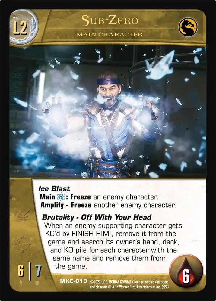 Upper Deck Vs. System: Mortal Kombat 11 Trading Card Game - Multi, Cardstock, Model 96297