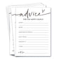 Wedding Shower Games Cards, Advice For The Happy Couple, Bridal Shower Games 25 Guests, Engagement Party Wedding Games For Guest