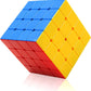 CFMOUR Speed Cube 4x4 - Moyu Meilong 4, Stickerless Magic Cubes Bundle 4x4x4- Fast Smooth Turning Vivid Colour Puzzle Game Brain