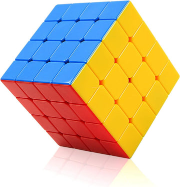 CFMOUR Speed Cube 4x4 - Moyu Meilong 4, Stickerless Magic Cubes Bundle 4x4x4- Fast Smooth Turning Vivid Colour Puzzle Game Brain