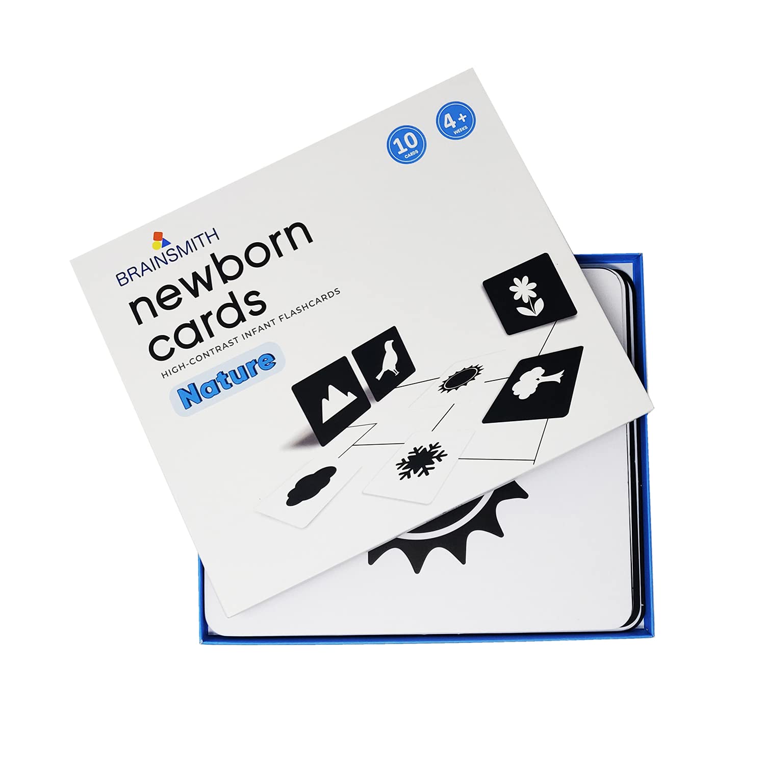 Brainsmith Flash Card For Babies - Nature Learning, High-Contrast Picture Cards Set For New Born Baby And Infants (0-6 Month Old