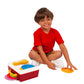 Fisher Price Classics Record Player - Retro Interactive Toy for Kids, Toddlers, Unisex, 18 Months+, Blue/Yellow/White