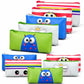 Finemoe 3D Pencil Pouch For Kids, Set Of 10 Waterproof Pencil Case & Pen Holder, Cute School Stationery Pouch, Birthday Party Re