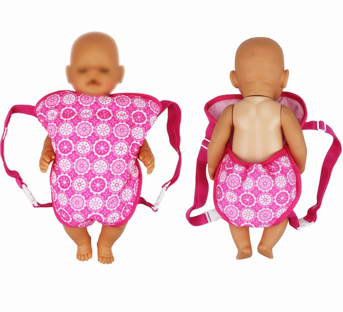 Xadp Baby Dolls Carrier Backpack Doll Accessories Front And Back Carrier With Straps For 15 Inch To 18 Inch Dolls, Doll Carrier