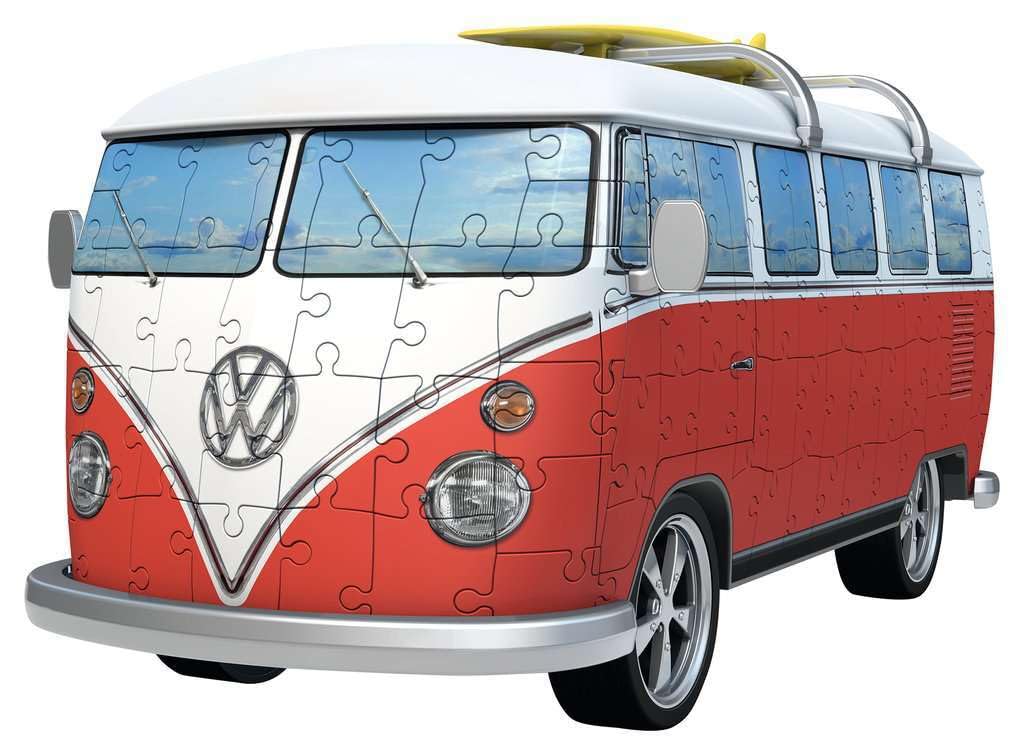 Ravensburger Volkswagen T1 Campervan 3D Jigsaw Puzzle - 162 Pieces | Precision Fit with Easy Click Technology | Engaging Toy for Kids & mature-themeds | Durable Displayable Model