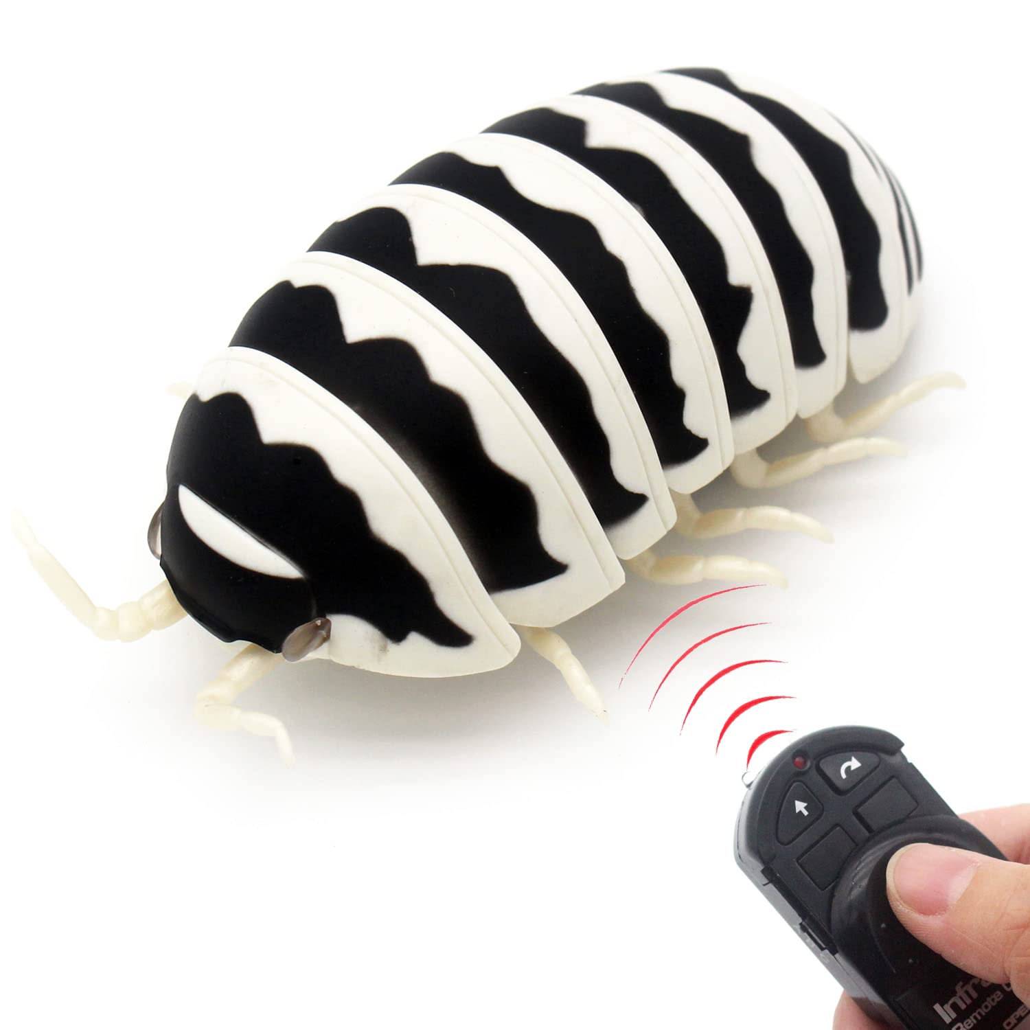 Tipmant RC Bug Remote Control Worm Realistic Pillbug Electronic Animal ...