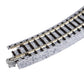 Kato USA Model Train Products Unitrack, 216mm (8 9/16'') Radius 45-Degree Curve Track (4-Piece)