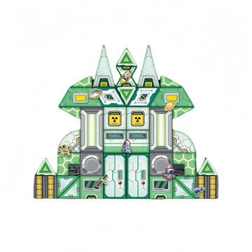 Happy Hues Light Diamond Magnetic Block Tiles - 98 Pcs Set- Dinosaur Theme- Gift For Boys & Girls 3+Years