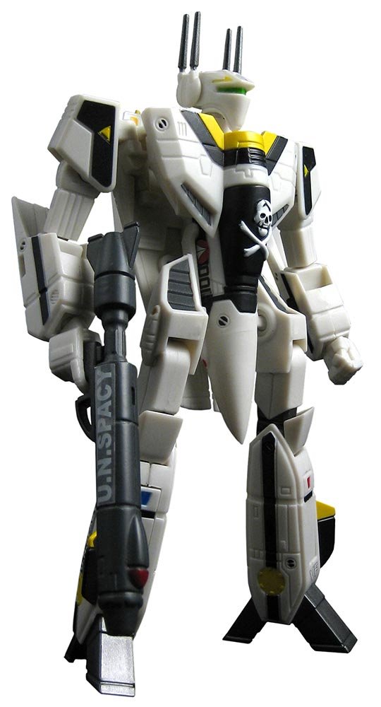 Toynami Robotech 30th Anniversary Roy Fokker GBP-1S Veritech Action Figure - 6" Heavy Armor, Yellow, Model 10300