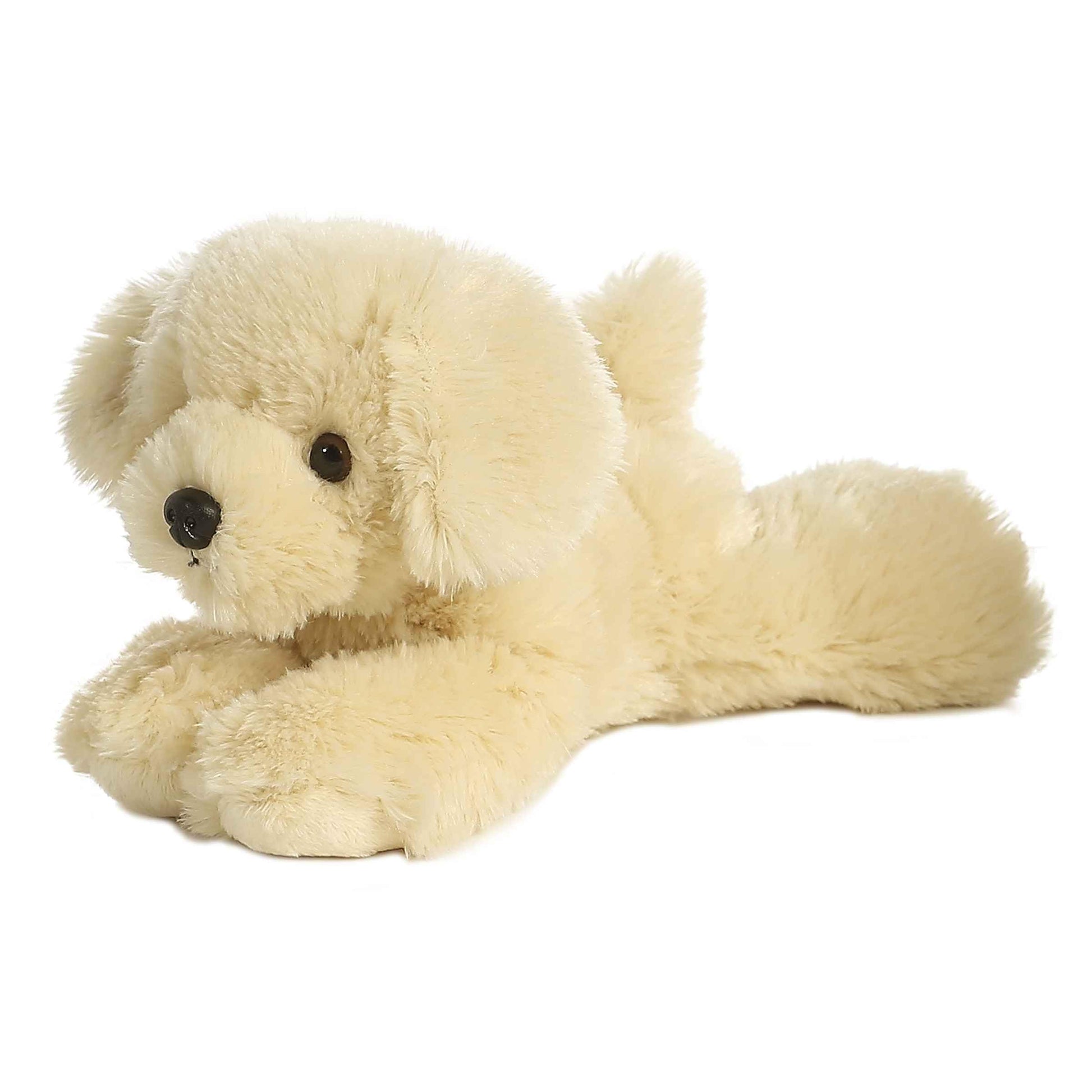 Aurora® Adorable Mini Flopsie™ Bailie™ Stuffed Animal - Playful Ease - Timeless Companions - White 8 Inches