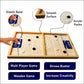 Clapjoy Slingo 2 In 1 Fastest Finger First Board Games For Adults & Kids Wooden String Hockey Game Sling Puck Board Hockey Toy P