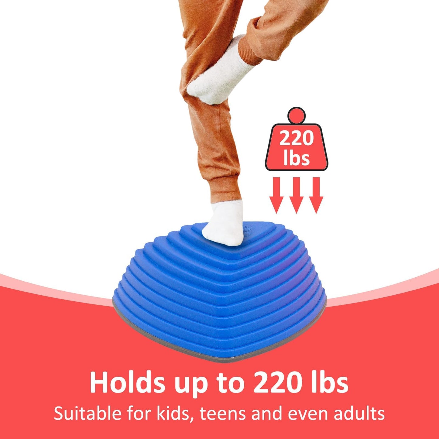 Stepping Stones for Kids 12pcs Anti-skidding Stepping Stones Set Balance Blocks Indoor & Outdoor Obstacle CourseKids Fitness Equ