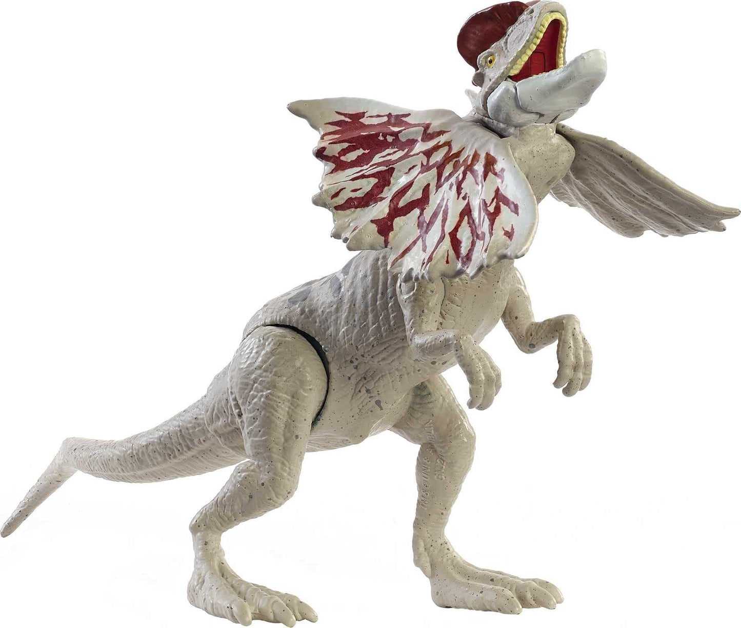 Jurassic World Dilophosaurus Action Figure, 7 Inch, Movable Joints, Realistic Sculpting, Multi-color, Model GWY30, Kids Gift Ages 3+