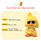 Wonuu Cute Yellow Duck Car Ornaments Cool Duck Car Dashboard Decorations Shaking Head Doll
