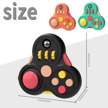 Yrissmiss Fidget Toys For Adults,1Pcs Fidget Pad Easter Basket Stuffers For Boys Girls,Stress Relief Cube Clicker Controller With Quiet Fidgets,Adhd Autism Fidget Spinner For Office Desk Travel Games