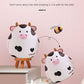 H&W Cow Piggy Bank, Unbreakable Coin Box For Kids, Cute Animal Money Bank Birthday For Boys Girls,Coin Saving Boxes (White)