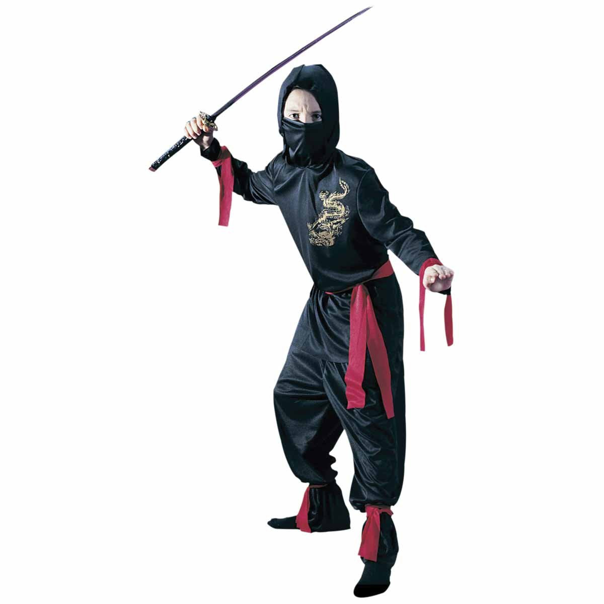 Fun World Ninja Costume, Small 4-6, Multicolor