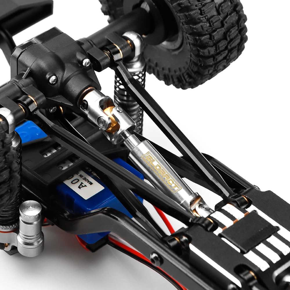 GLOBACT for TRX4M Drive Shaft Stainless Steel 1/18 RC Crawler Upgrades Accessories (Silver 2Pcs)