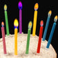 Birthday Cake Candles Happy Birthday Candles Colorful Candles Holders Included (24pcs)