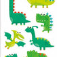 Playhouse Green Apple Scented Scratch & Sniff Sticker Sheets - Silly Dinosaurs 1 Pack