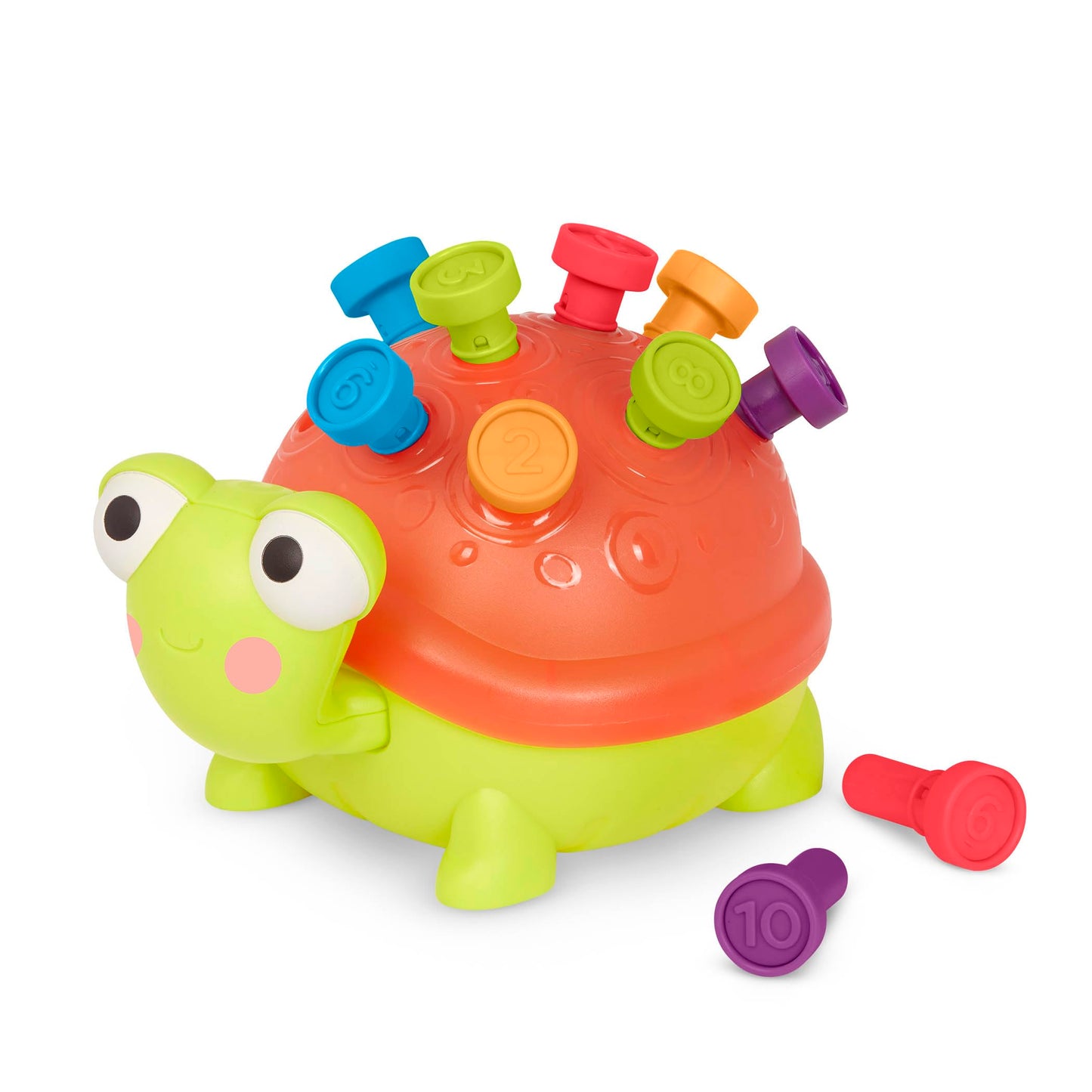 B. Toys- Teaching Turtle- 10 Numbered & Colorful Pegs – Learning Toy With Lights & Sounds – Educational Toys For Toddlers, Kids – 18 Months +