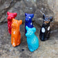 Global Crafts Soapstone Tiny Dog Figurines, Handmade In Kenya, Assorted Pack Of 5 Colors (Ksasdog-5Pk)