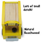 Wooden Wheels Natural Beechwood Chunky Cars and Vehicles Imagination Generation | for Children +12 Months | Yellow School Bus