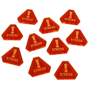 Litko Space Fighter 2Nd Edition Tokens | Compatible With Star Wars: X-Wing Miniatures Game | Pack Of 10 (Triangluar Stress Tokens)