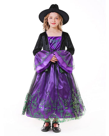 Seasons Girls Enchanting Witch Costume (M(8-10))