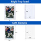 200 Card Sleeves Top Loaders for Cards  Arjiekwei 3X4 Baseball Cards Protectors Hard Plastic  enhanced Toploaders Holder for Trading Sports Football Game Card(100 Top Loaders + 100 Penny Sleeves)