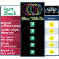 Glow Sticks Bulk Wholesale Necklaces, 100 22    White Glow Stick Necklaces. Bright Color, Glow 4-6 Hrs, Connector Pre-Attached,
