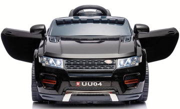 u URideon 12V Ride on Car, Battery Powered Electric Cars for Kids,Remote Control, Music,Black
