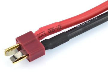 Apex RC Products T-Plug Deans Style Connector Plug -> 4mm Banana Plugs Battery Charge Lead Adapter Cable - 2 PACK 1400