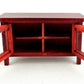 Melody Jane Dollhouse Modern Mahogany Cabinet Tv Stand Miniature Living Room Furniture